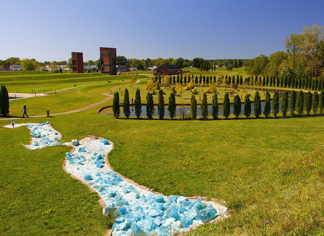 About Our Agency - Foundation Park, Mount Vernon, Ohio on a Sunny Day